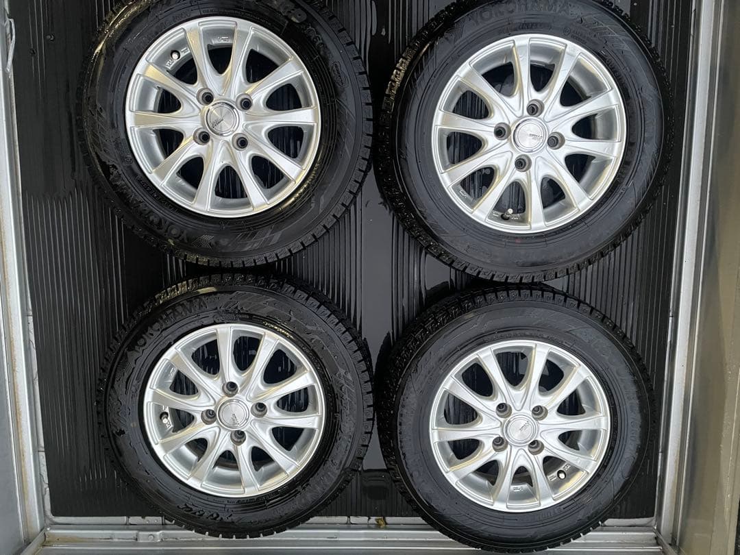 ほぼ未使用ヨコハマIce GUARD 145/80R13 タイヤホイールセット