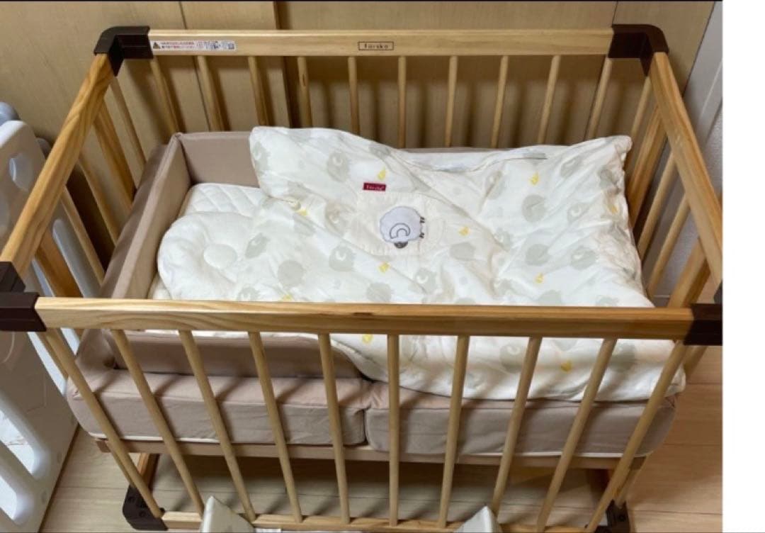 【ち*こ】ファルスカ　ベビーベッドミニ　ベッドインベッド