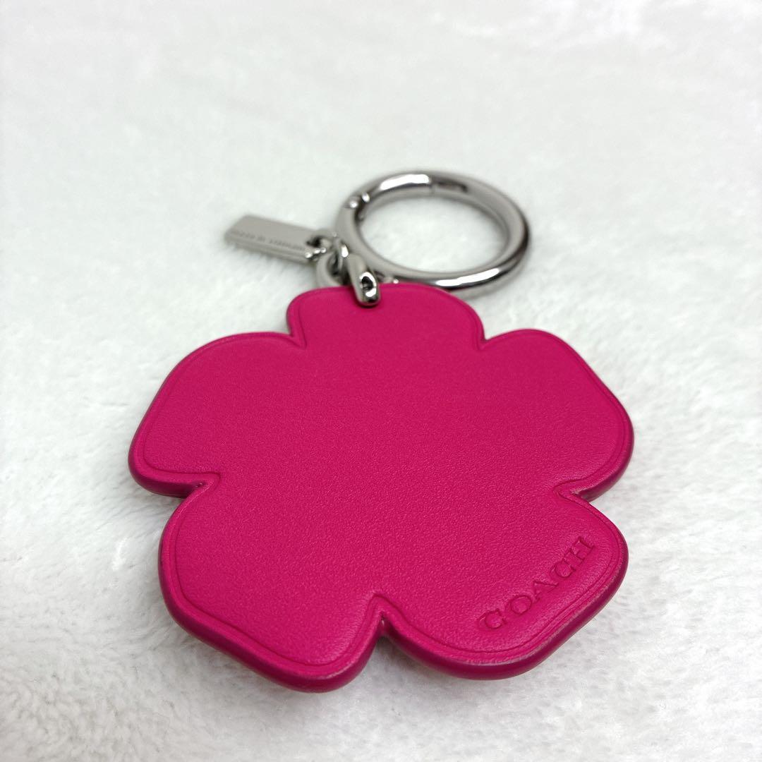 ⭐️希少⭐️ COACH コーチ ティーローズ バッグチャーム　ピンク　チャーム