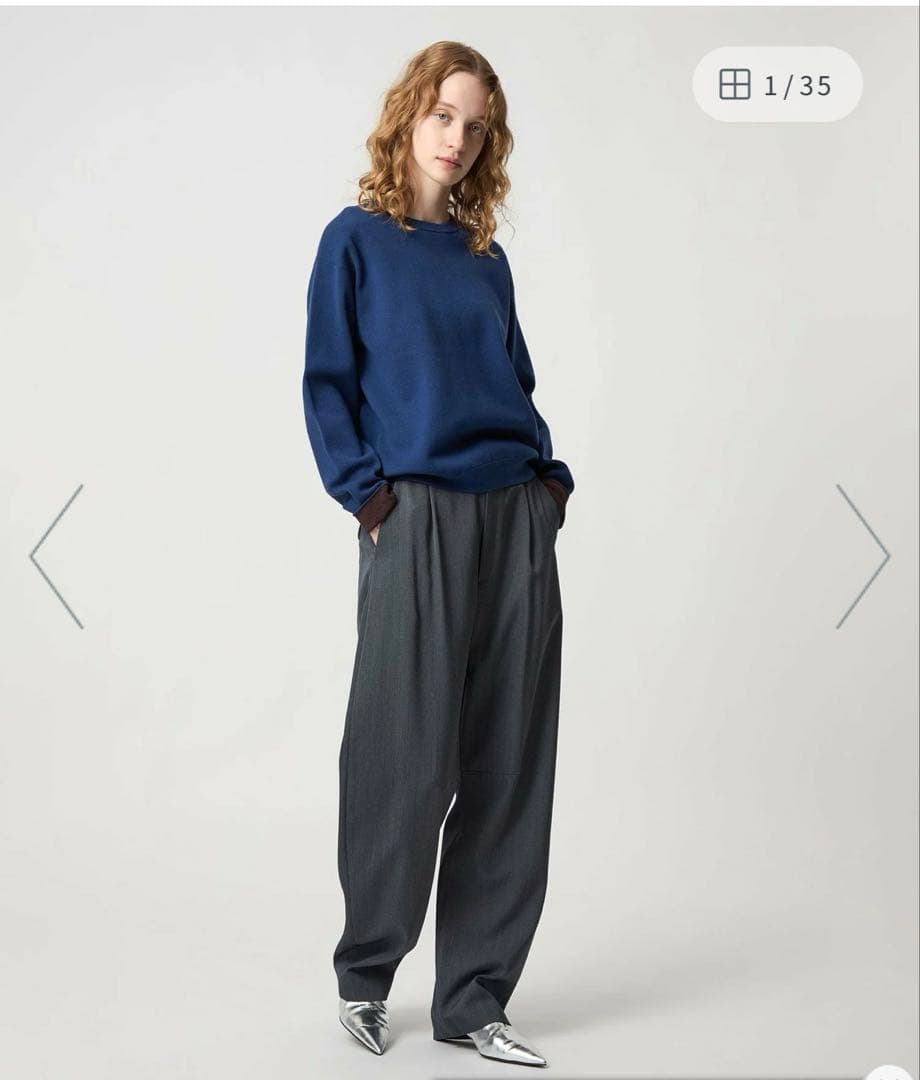 土曜日まで　<6(ROKU)>P/W バレルパンツ　 グレー　34