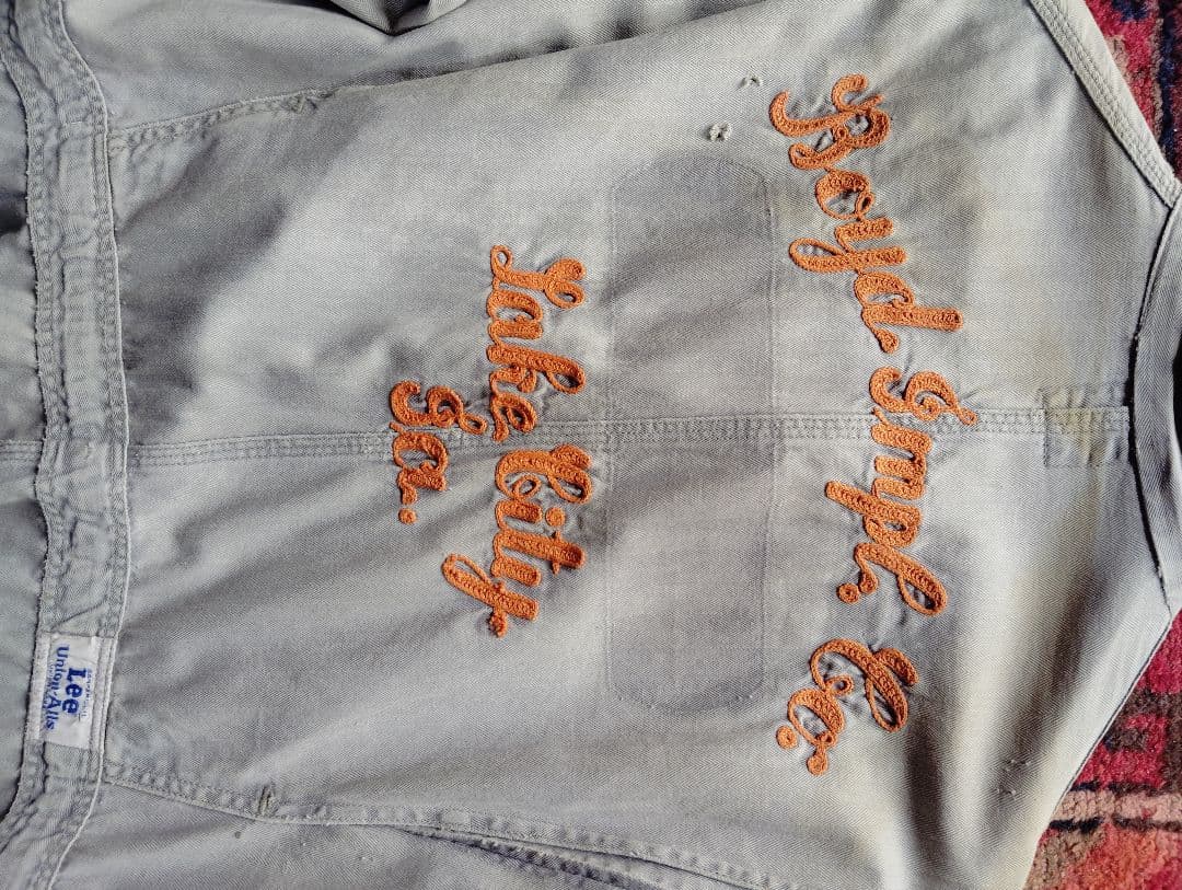 リー　Lee　ユニオンメイド　UNIONMADE　つなぎ　オールインワン　刺繍