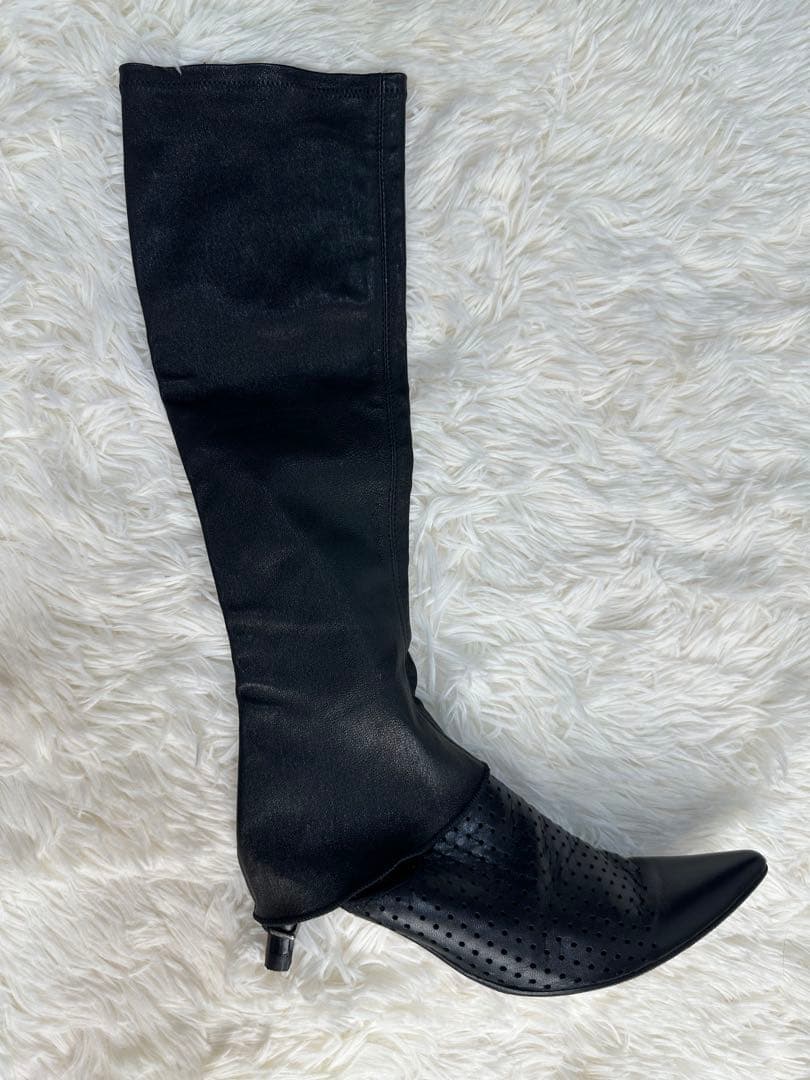 希少DIRK BIKKEMBERGS ブラックミュール＆ブーツ2way35.5