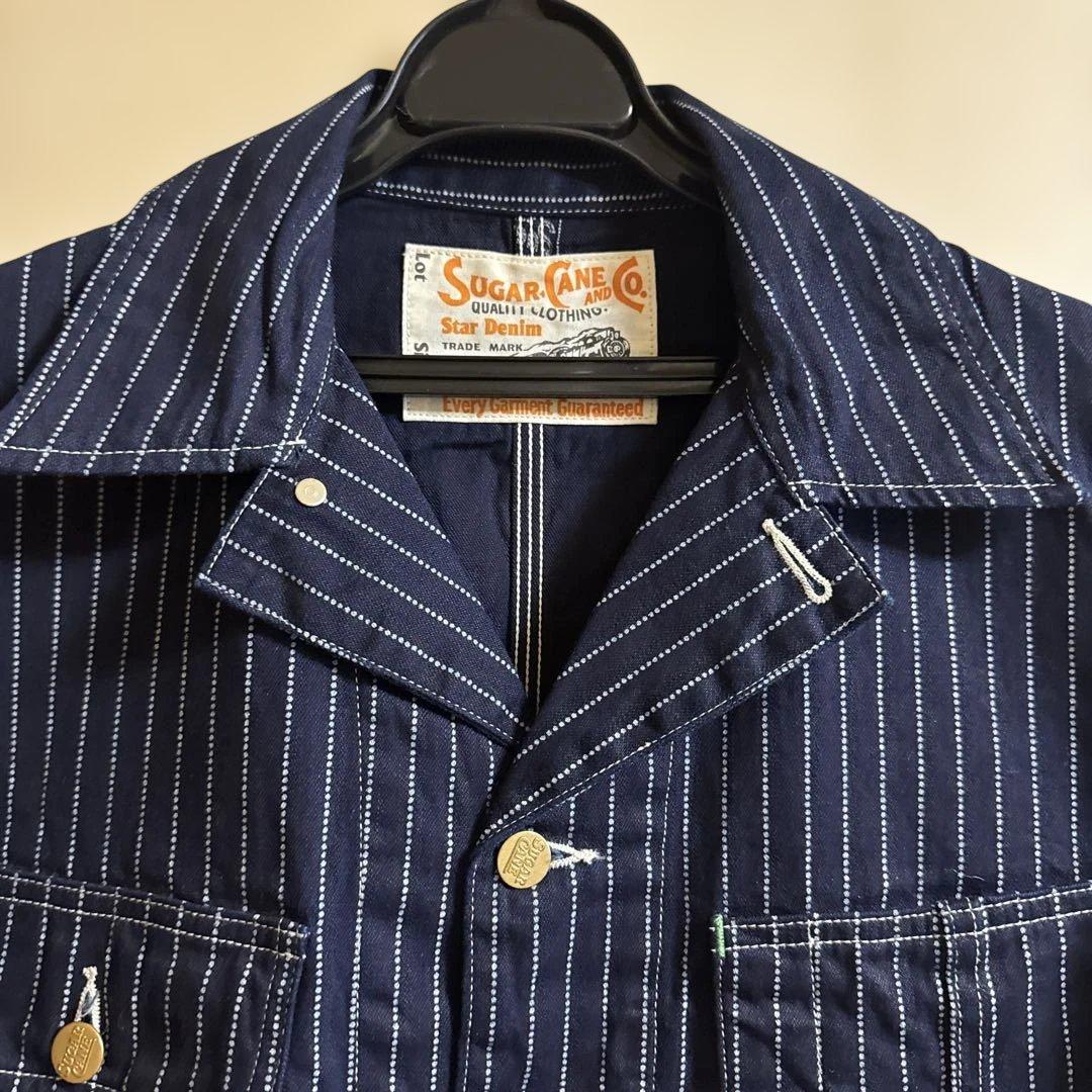 ジャケット・アウター SUGARCANE 9oz. WABASH STRIPE WORK COAT