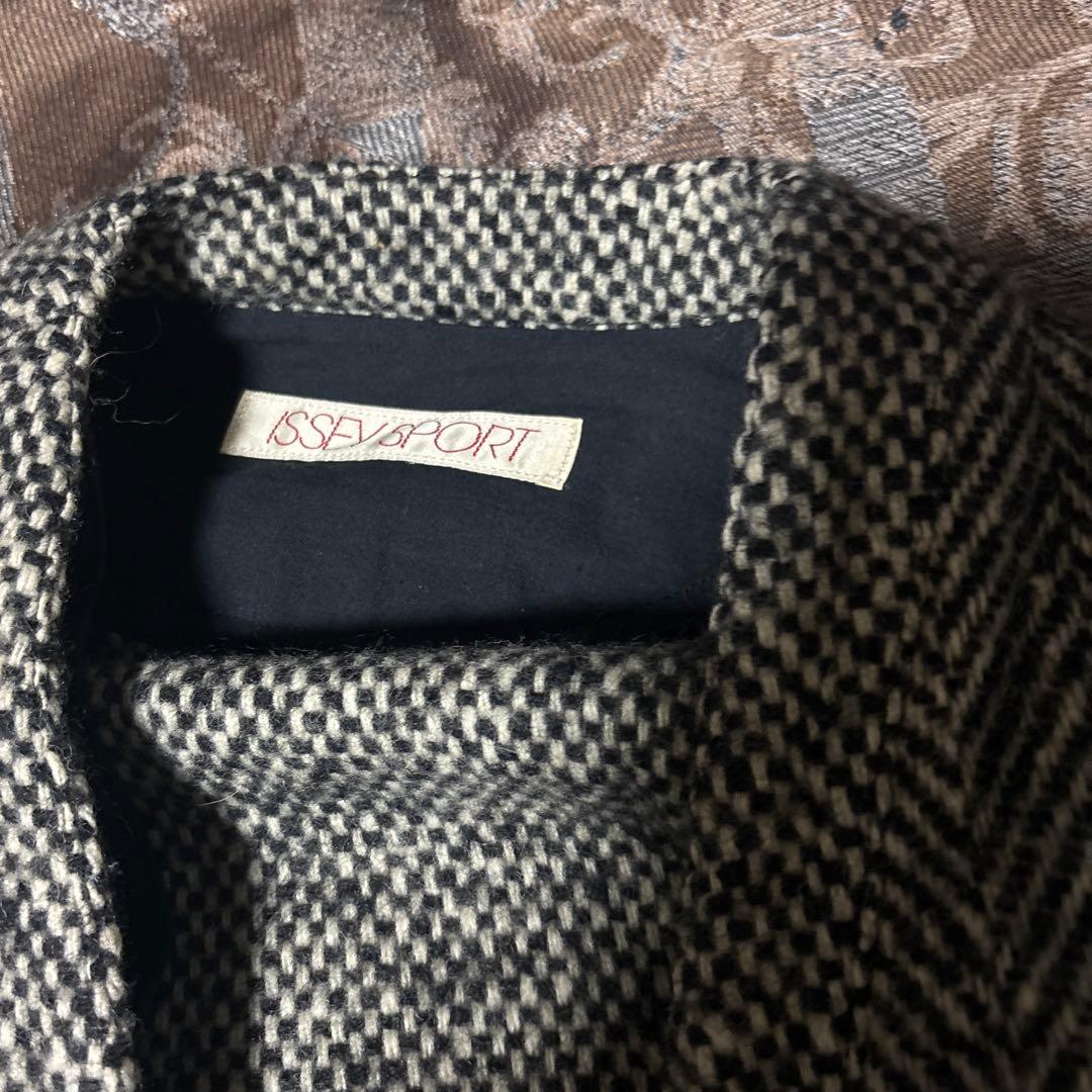 ピンクの猫 ISSEY SPORT ウールカーディガンジャケット