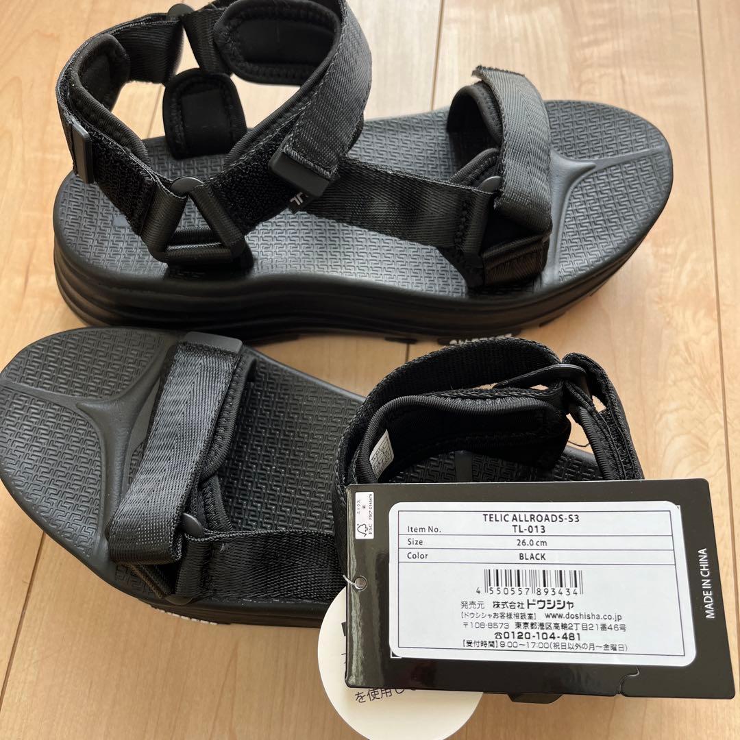 TELIC Recovery Footwear ブラックサンダル