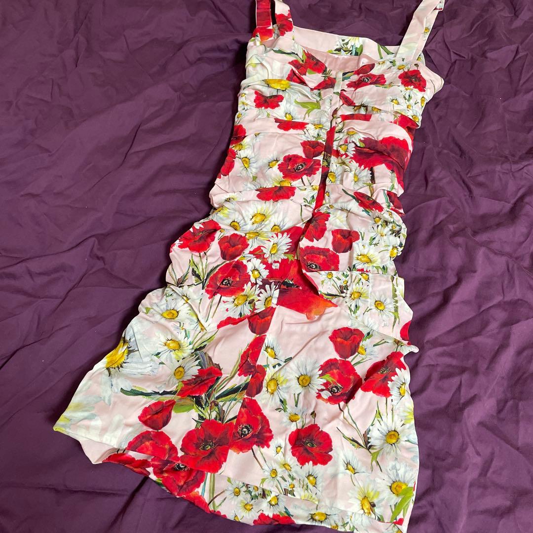 花柄ミニワンピース