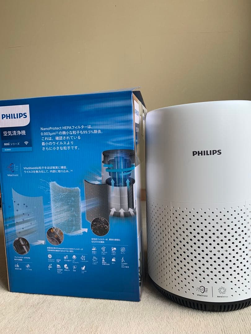 PHILIPS 空気清浄機 800iシリー （AC0850）新品同様