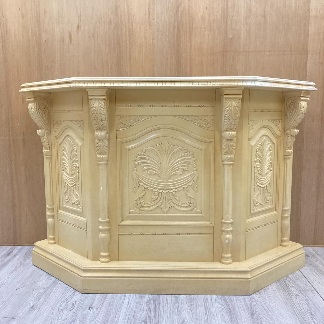 バロック調 　カウンターテーブル　レジカウンター　 コーナータイプ