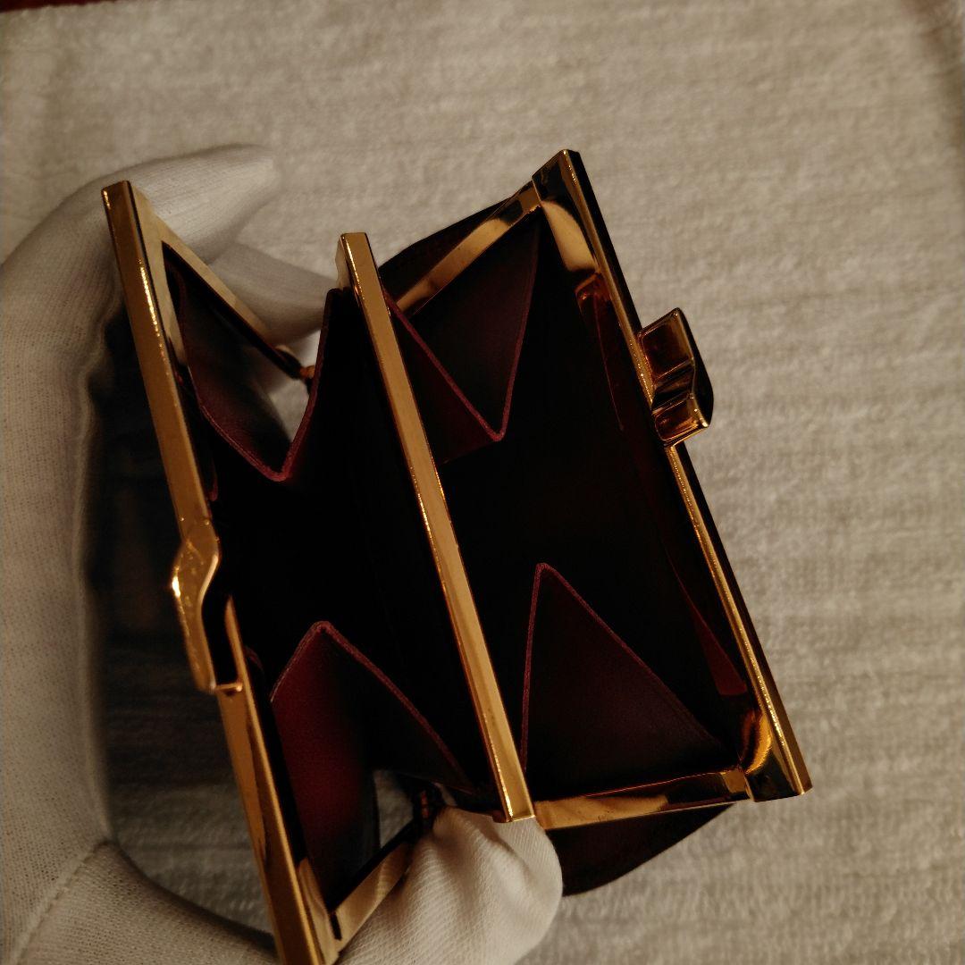 ✨美品✨カルティエ マストライン がま口 ケース ボルドー 金具