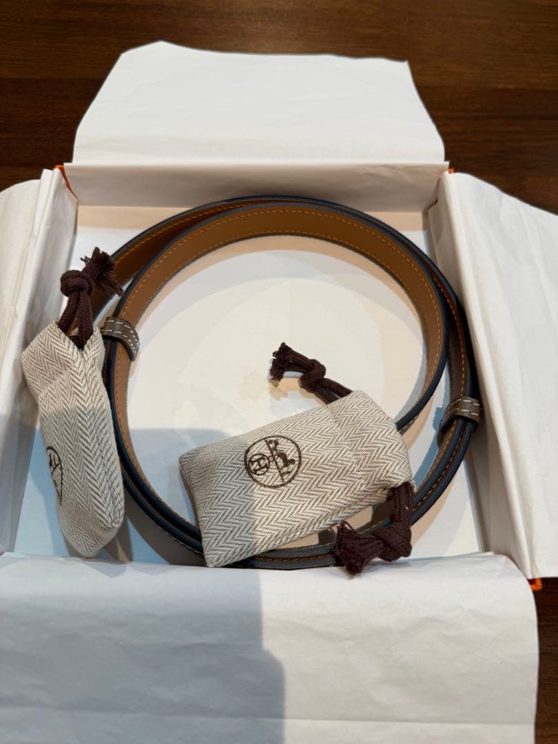 HERMES レザーベルト ブラウン