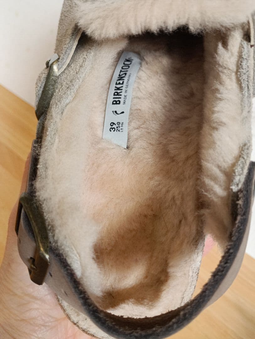 BIRKENSTOCK　ボストントキオ シアリング ナロー　ボアサンダル39