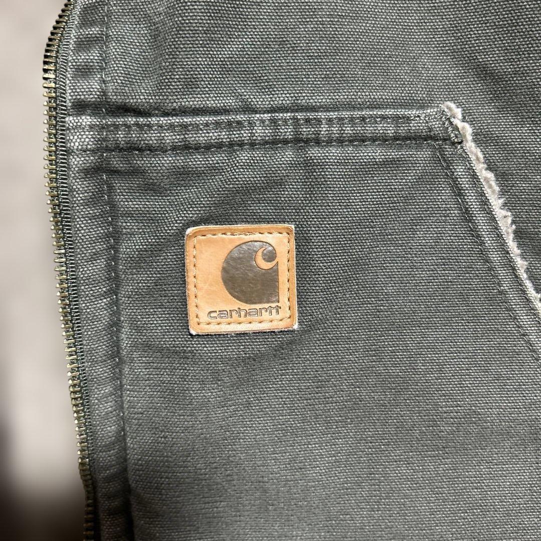 美品　Carhartt ダックベスト モスグリーン Lサイズ