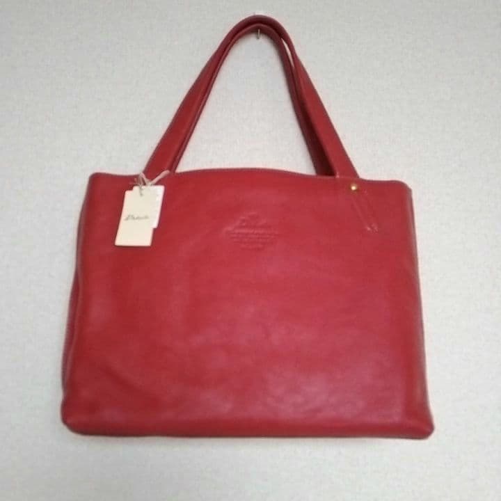 【新品、未使用品】Dakota ダコタ キューブトートレザーバッグ レッド A4