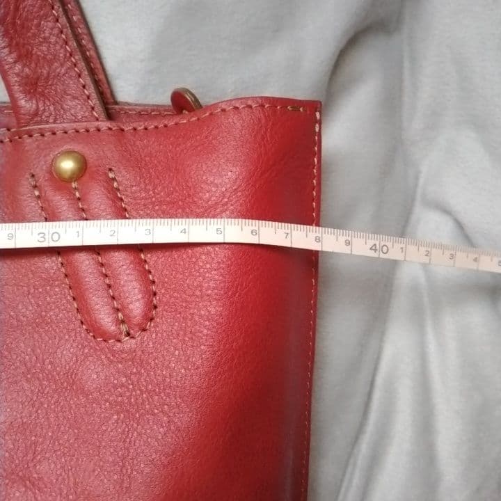 【新品、未使用品】Dakota ダコタ キューブトートレザーバッグ レッド A4