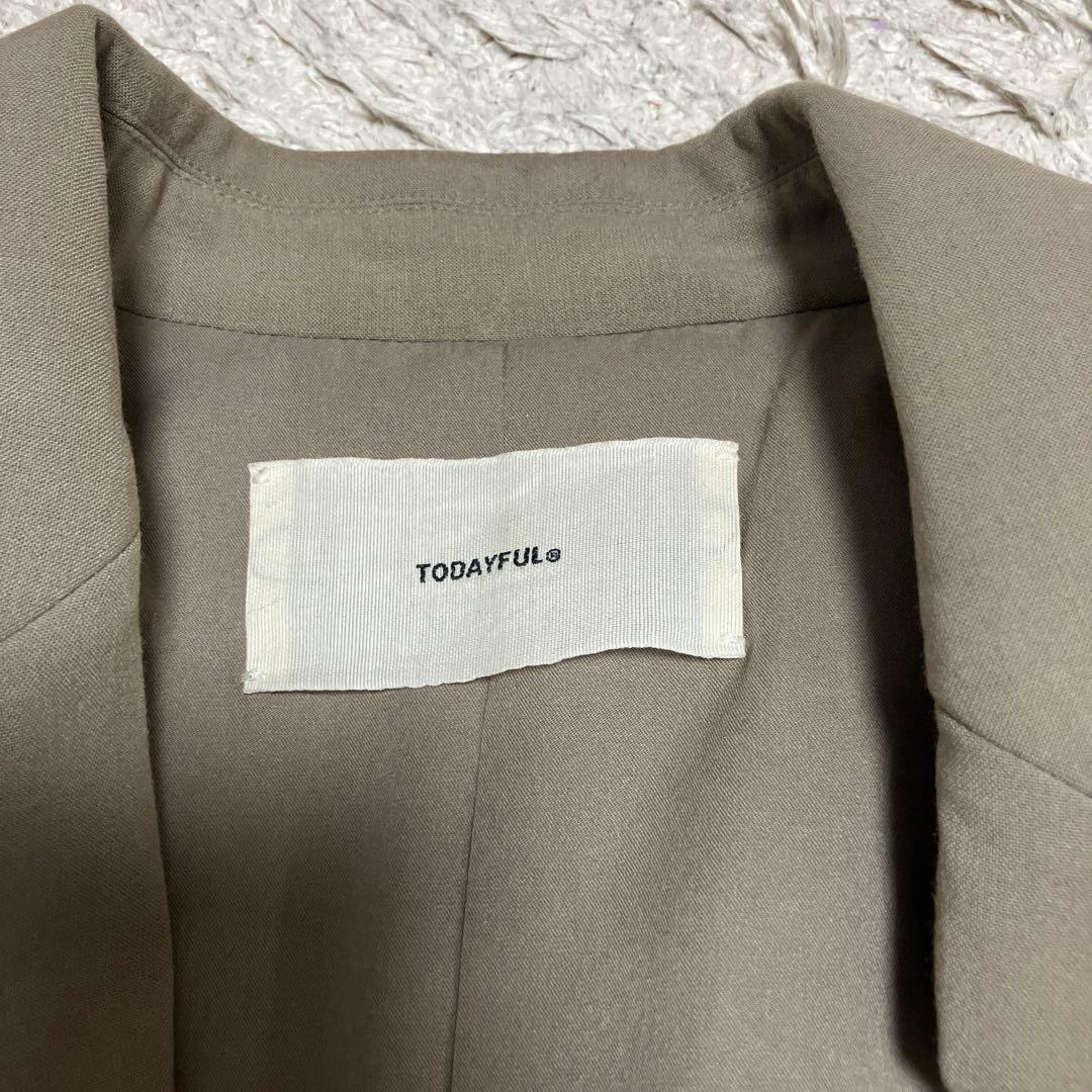 TODAYFUL ベージュ ヘザーオーバージャケット 36size