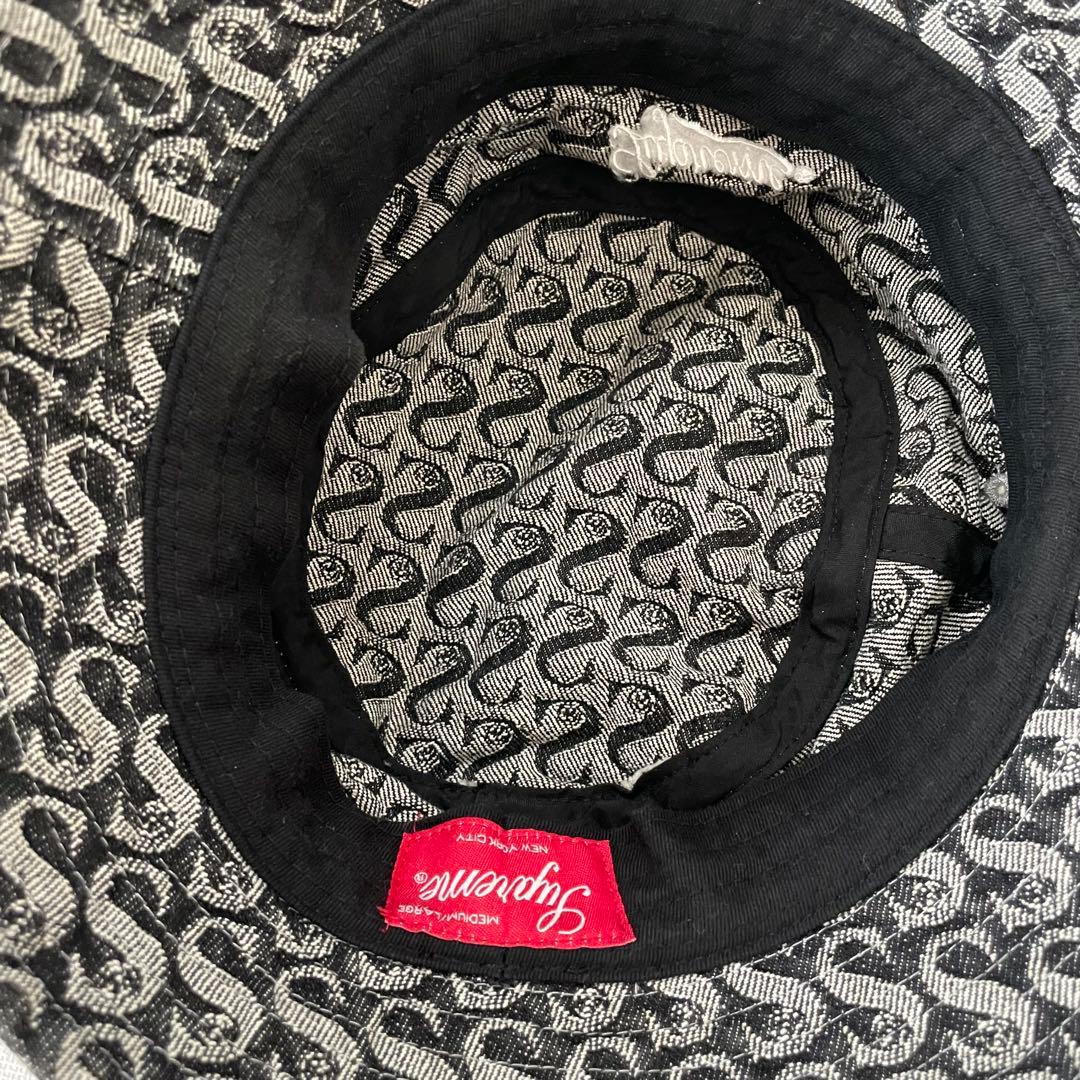Supreme バケットハット　M/L モノグラム　ロゴ　バケハ