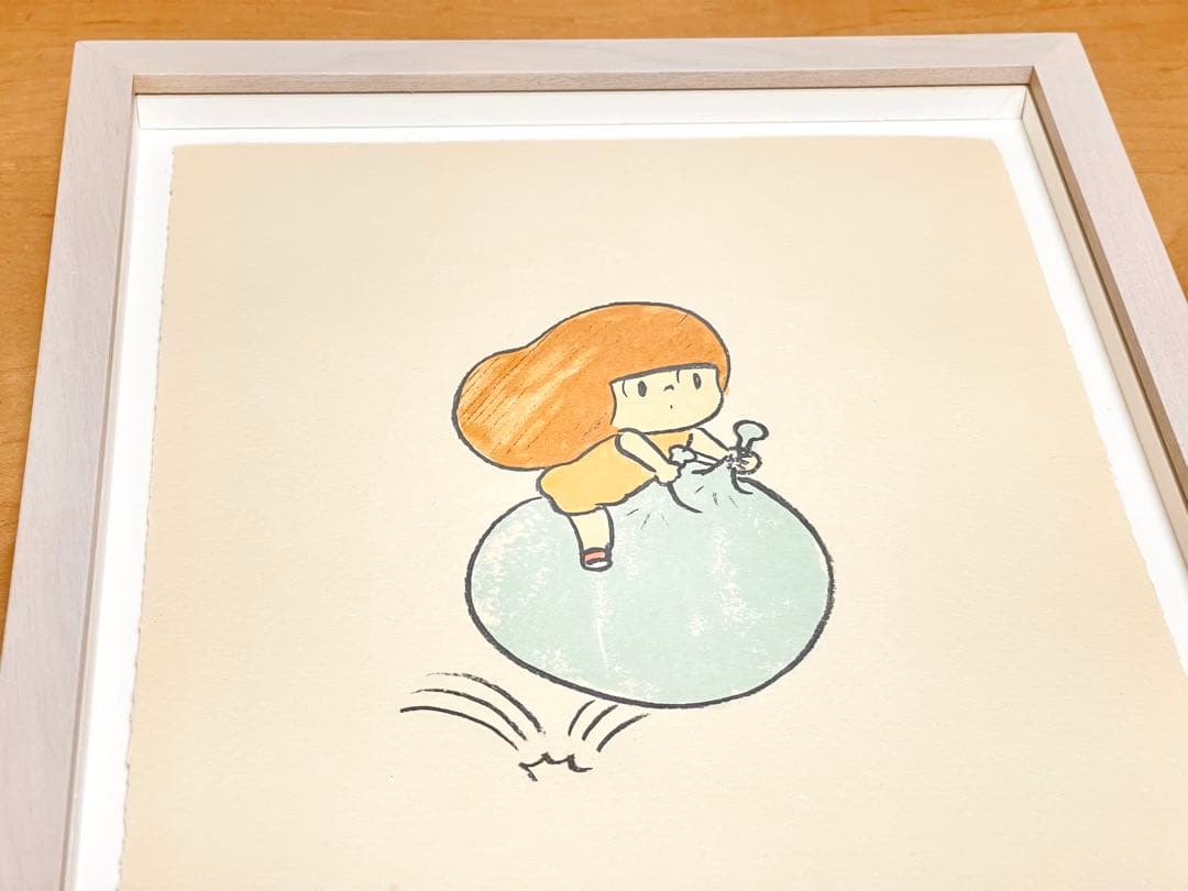 ウィスット・ポンニミット マムアンちゃん 額装 リトグラフ