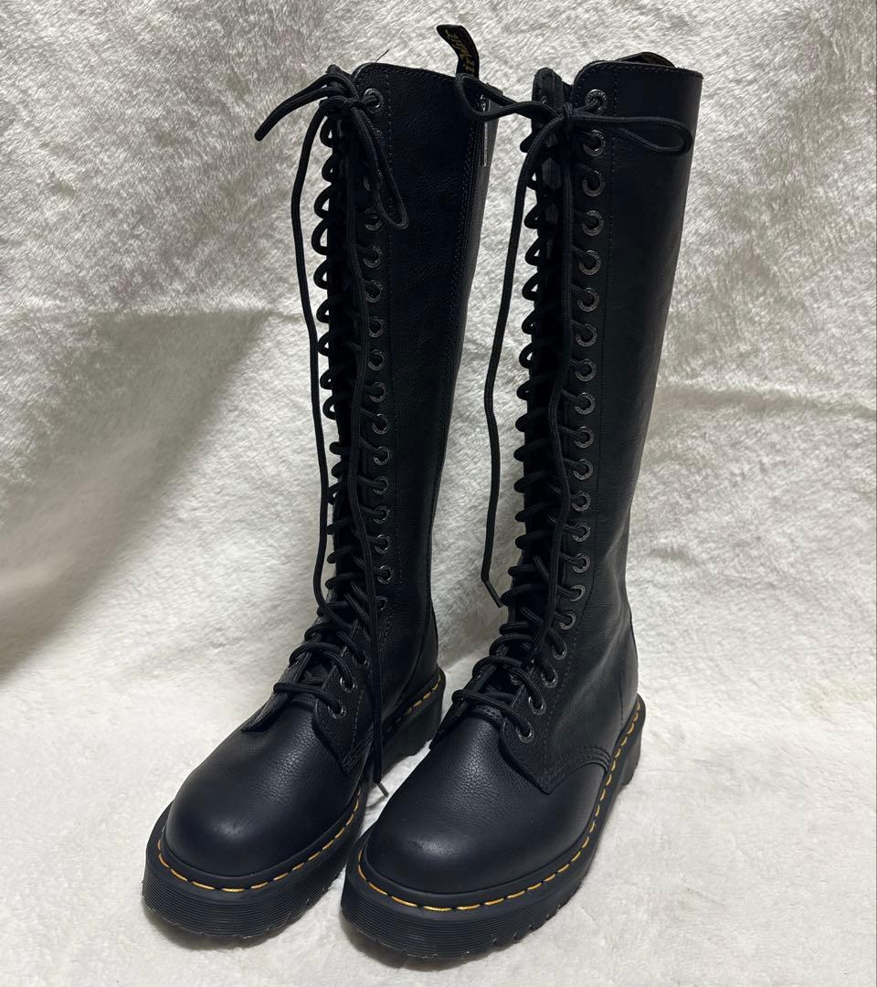 希少 Dr.Martens 1B60BEX 黒 厚底 20ホールブーツ UK6