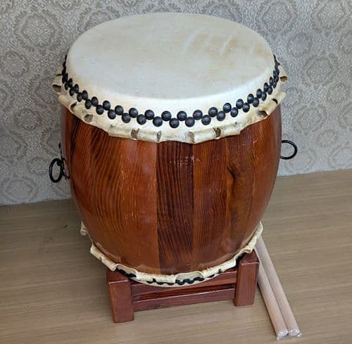 胴長太鼓1.3尺 耳付　スタンド・バチ付