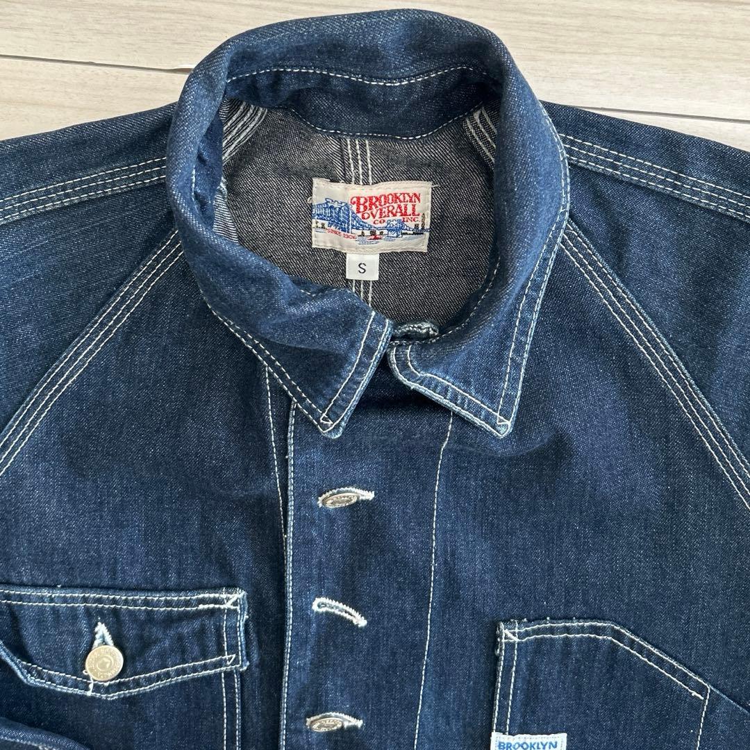 BROOKLYN OVERALL デニム　カバーオール Sサイズ　メンズ