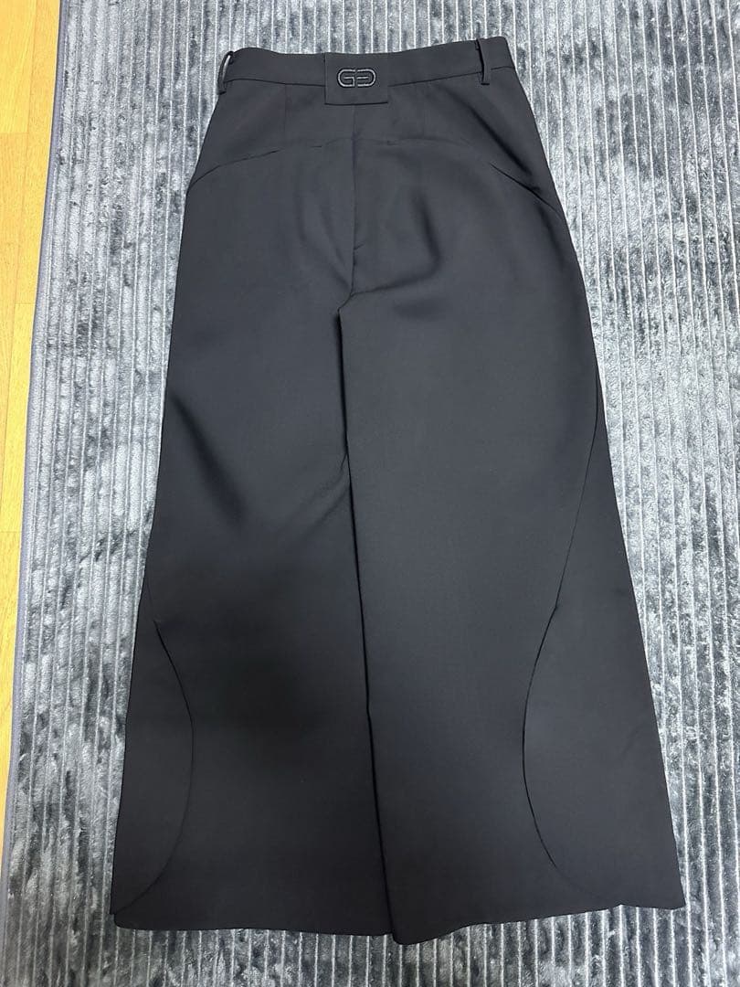 パンツ GOATESSENCE SIDE SLIT WIDE PANTS BLACK3