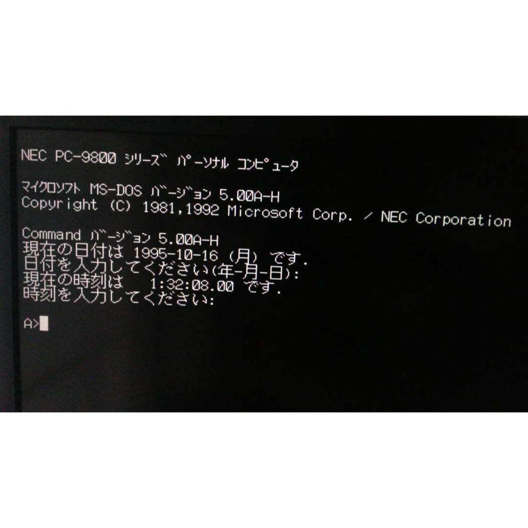 NEC PC-9801DA 本体MSDOS キーボード FM音源 OK! 動作品