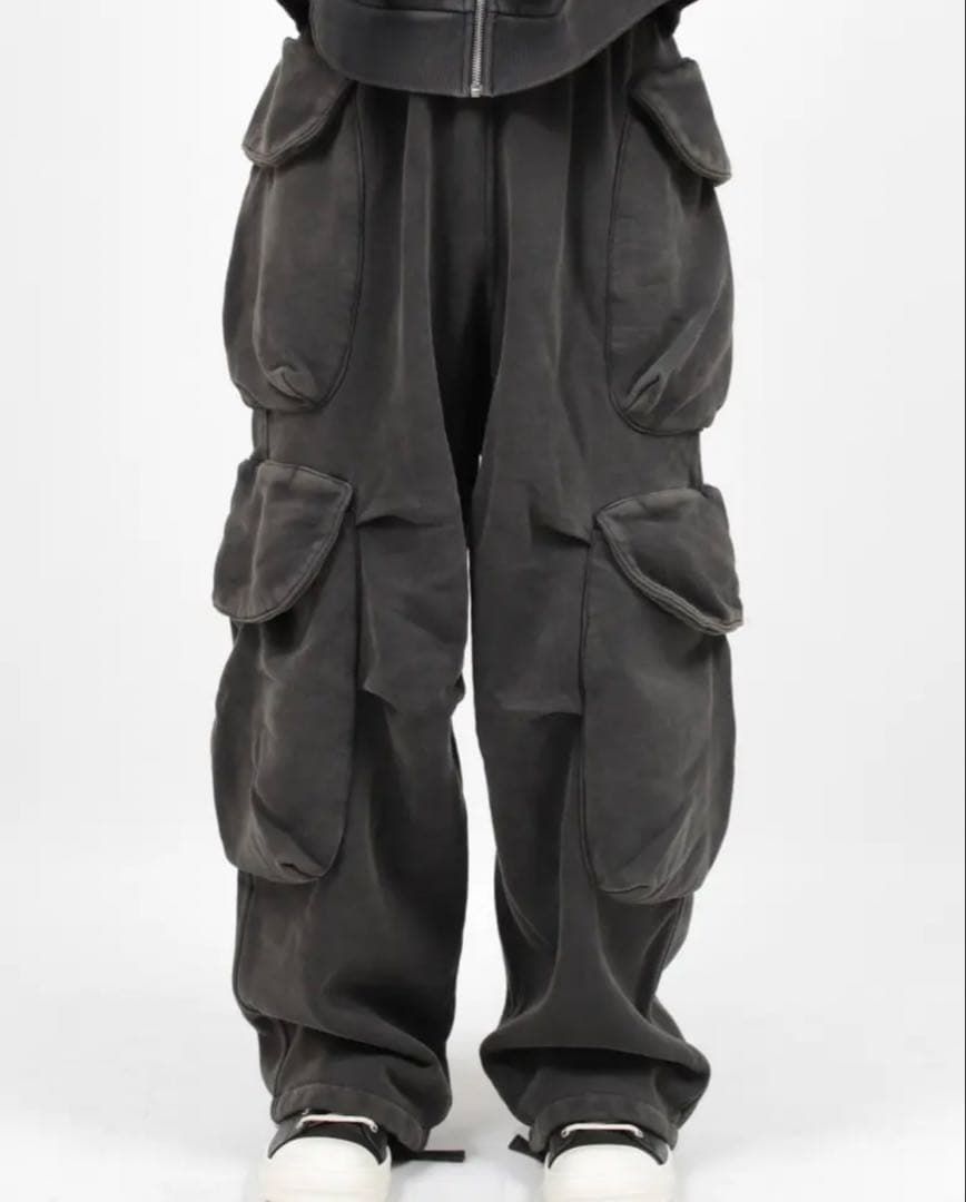 entire studio ヘビースウェット カーゴ パンツ