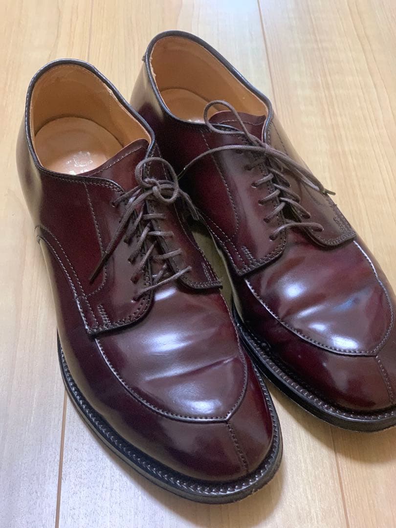 最終価格‼️美品‼️ ALDEN 54321 Vチップ　コードバン バーガンディー