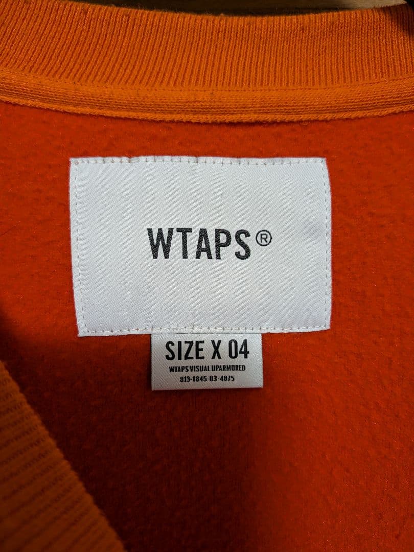 WTAPS DOWNY SWEAT フリーススウェット 04 オレンジ