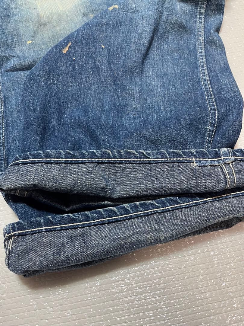 【vintage】大戦モデル 月桂樹ボタン オーバーオール ドーナツボタン