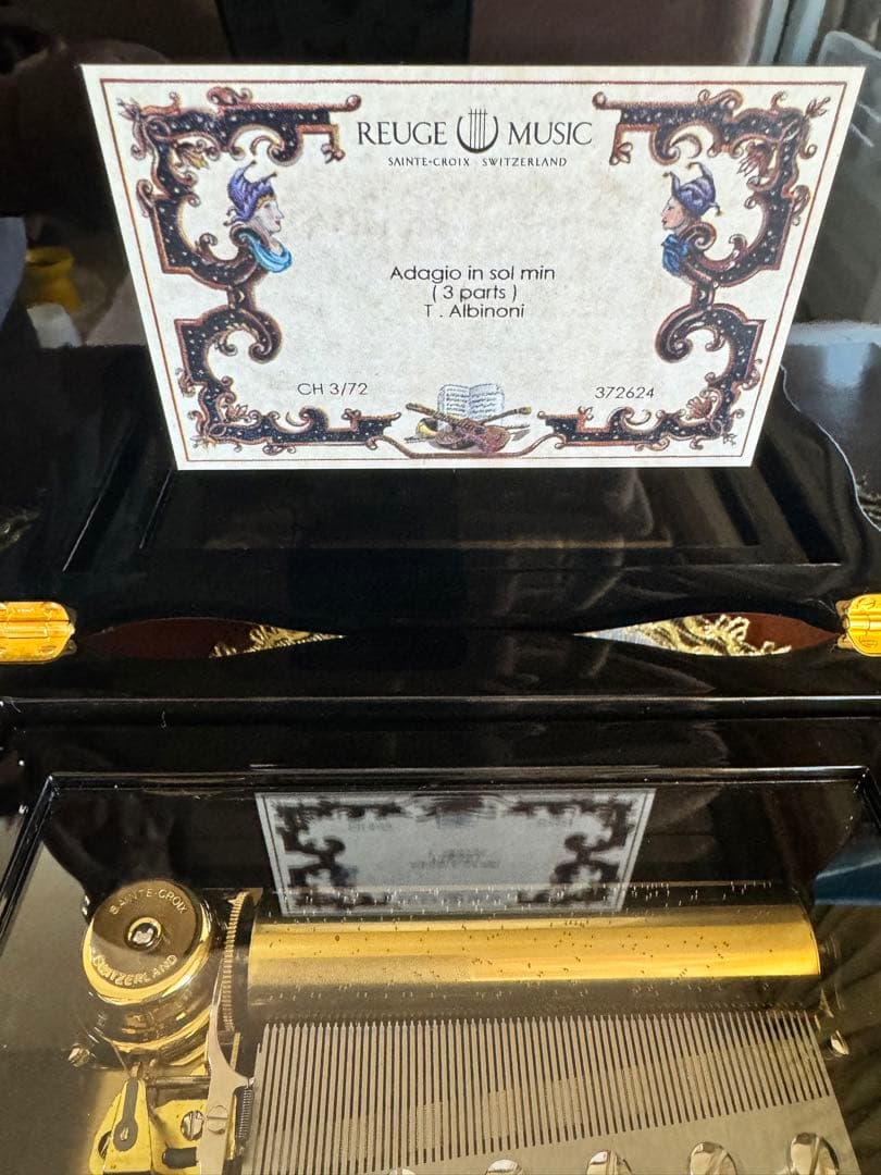 Reuge Music オルゴール アダージョ 日本限定曲オーバーホール済