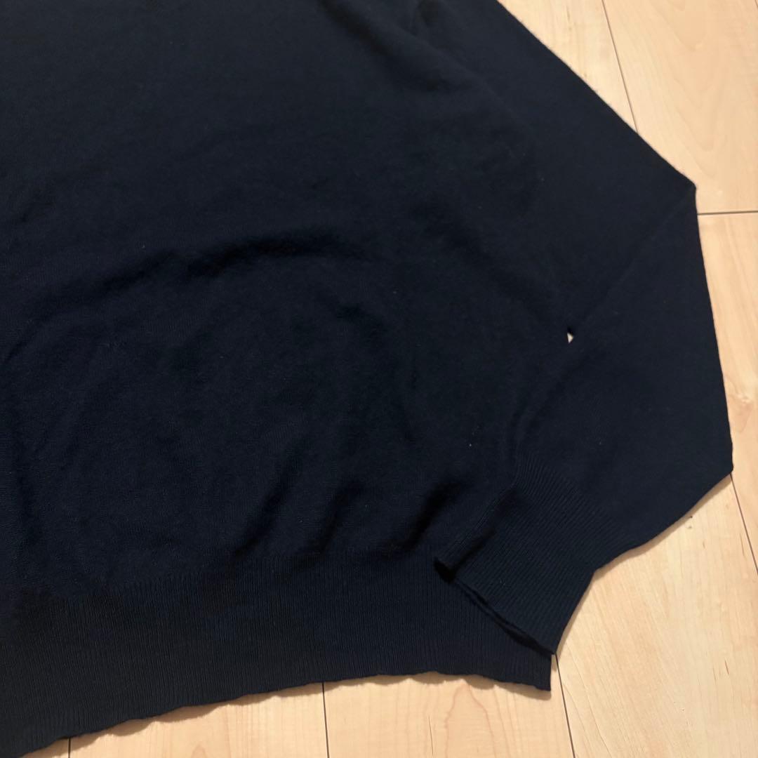 90s ラルフローレン カシミヤ100%ニット セーター ポニー無し ネイビー