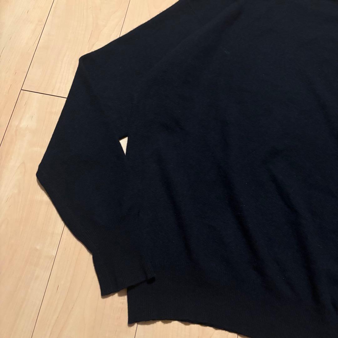 90s ラルフローレン カシミヤ100%ニット セーター ポニー無し ネイビー