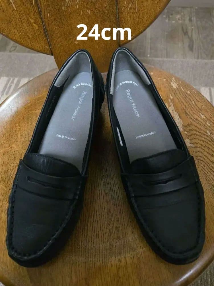 リーガルウォーカー　Regal Walker　黒　ブラック　ローファー　24cm