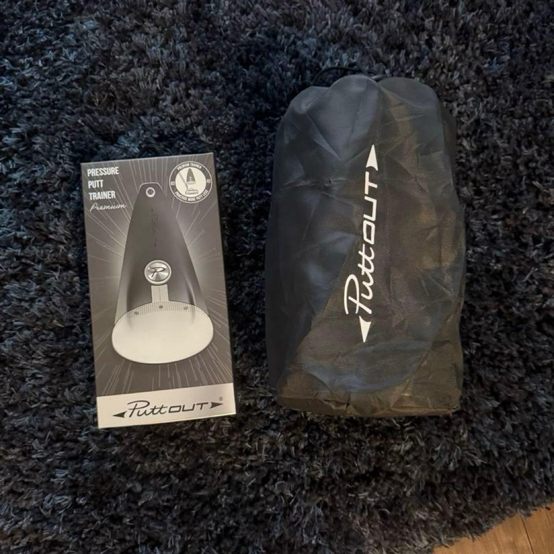 PuttOUT スリムパターマット+パットトレーナーのセット　25×240cm