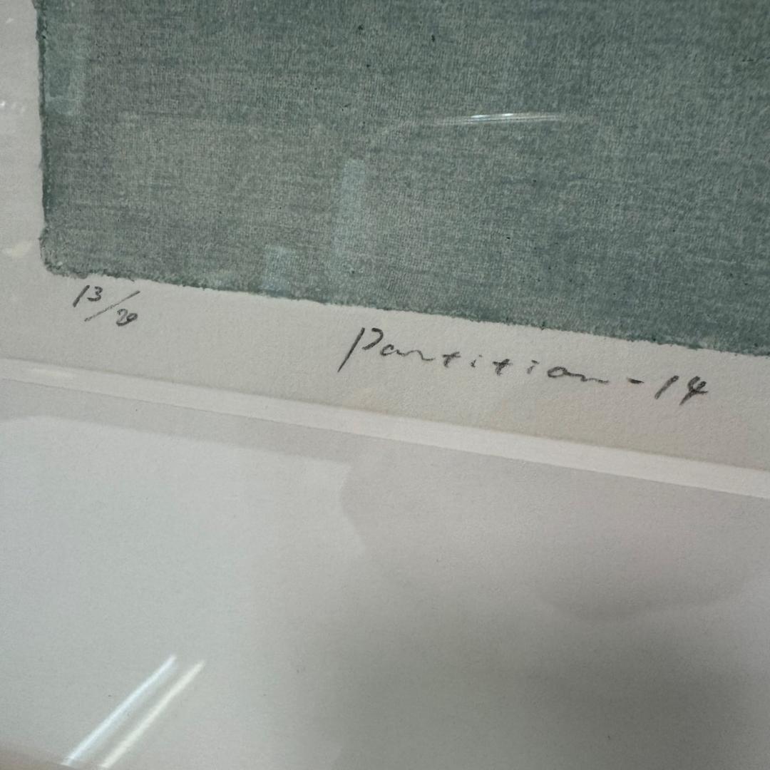 ★黒木周氏　リトグラフ　Partition14　13/20　額サイズ44×52