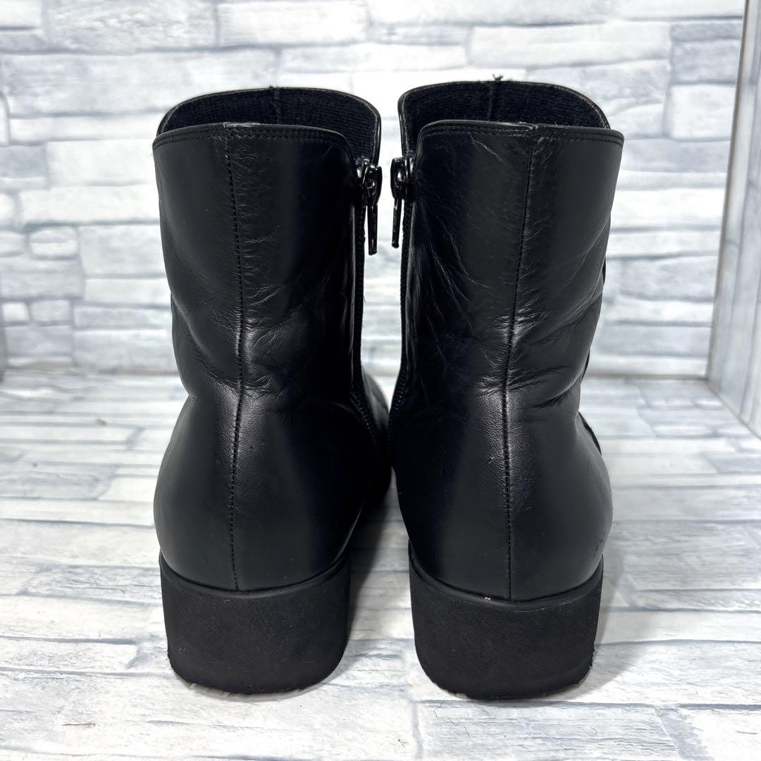 ✨美品✨ アシックスウォーキング ペダラ ショートブーツ ブラック 23cm