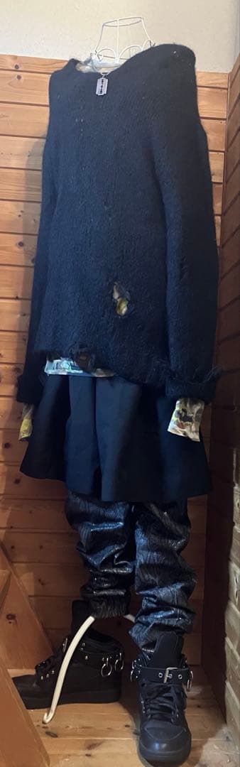 Lieve Van Gorp✨美品 99AW本革アートピースパイソンレッグカバー