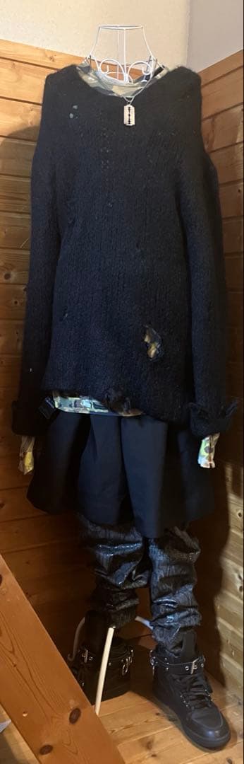 Lieve Van Gorp✨美品 99AW本革アートピースパイソンレッグカバー