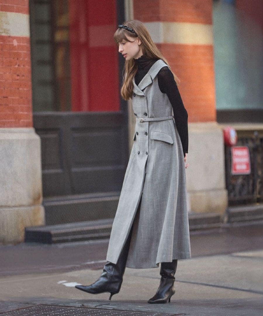 ANAYI ポリツイルオフショルワンピース