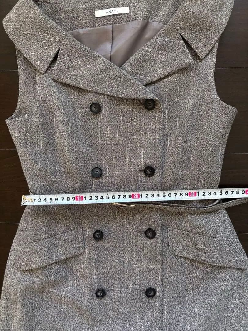 ANAYI ポリツイルオフショルワンピース