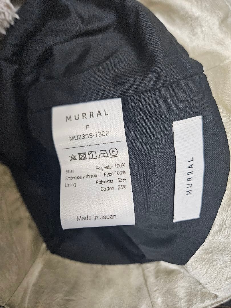 最終値下げ MURRAL Quartz embroidery hat