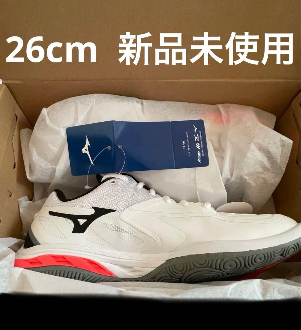 新品 ミズノ 26cm ウェーブファング2 バドミントンシューズ