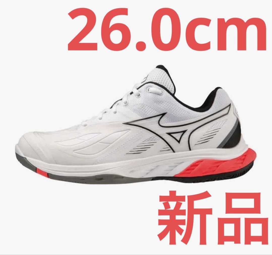 新品 ミズノ 26cm ウェーブファング2 バドミントンシューズ