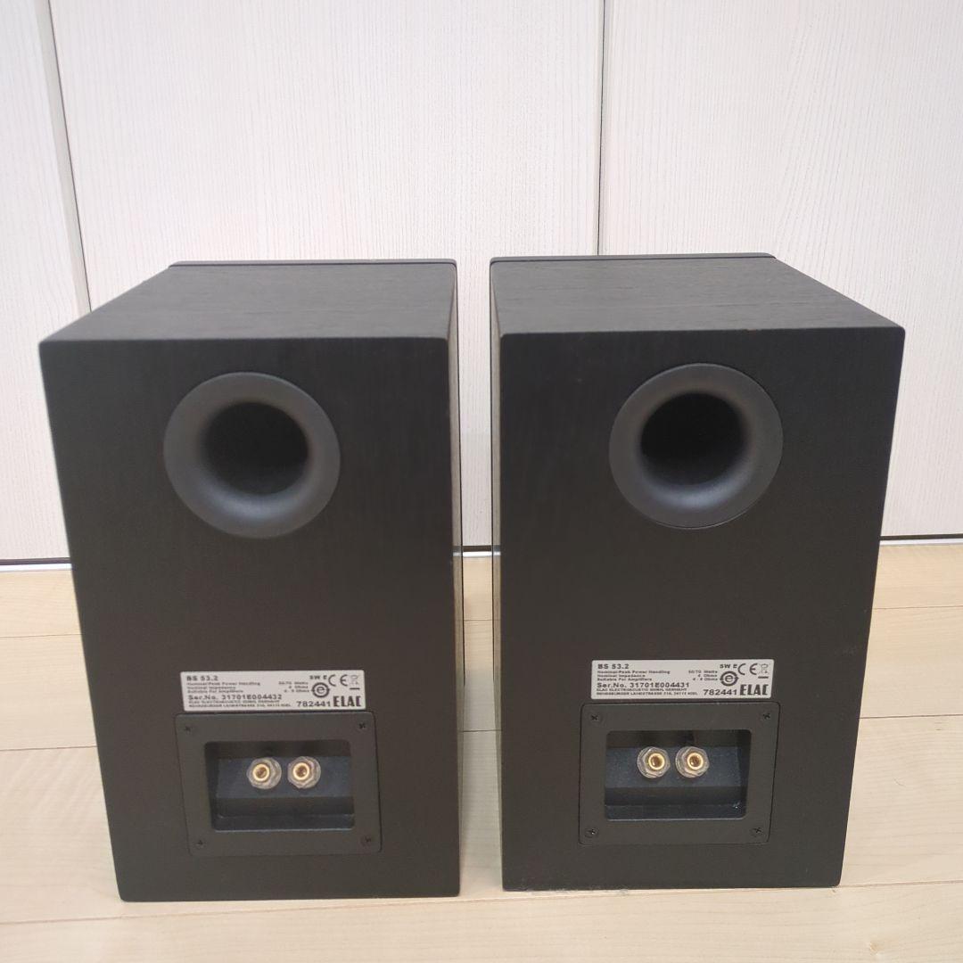 ELAC 2ウェイスピーカー ブラック ELAC BS 53.2