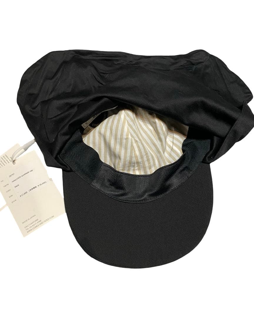 Comesandgoes サンシェードキャップ NYカムズアンドゴーズ 黒