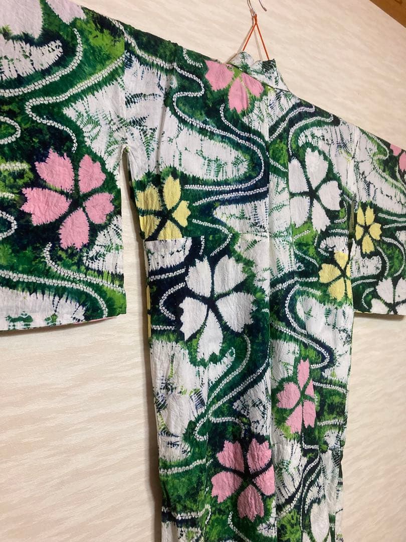 有松絞り　浴衣　可愛い