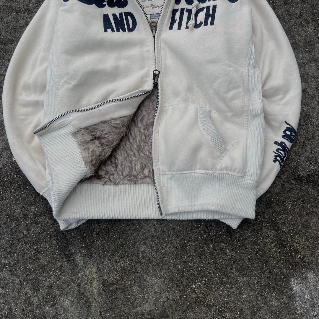 トップス Abercrombie&fitch fur zip up hoodie y2k