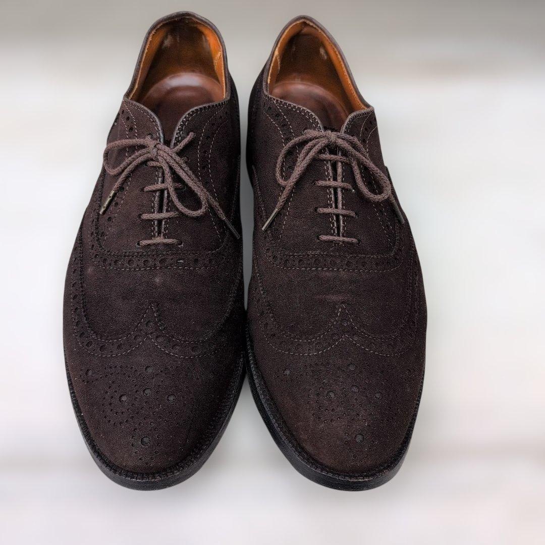 ALDEN オールデン スエード ウィングチップ ブラウン USA製 11D