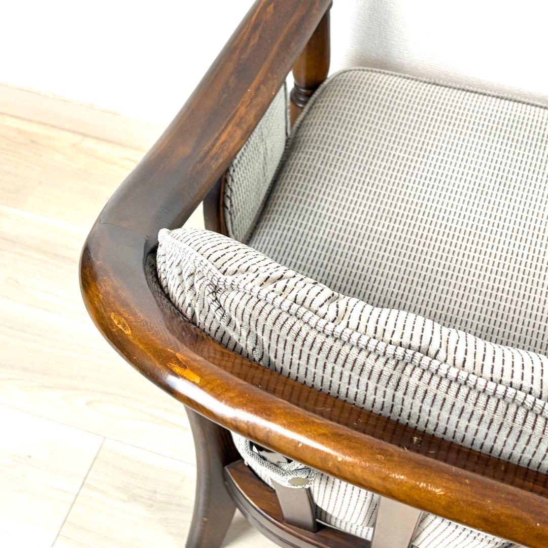 オールドカリモク　コロニアル　アームチェア　肘付き　karimoku